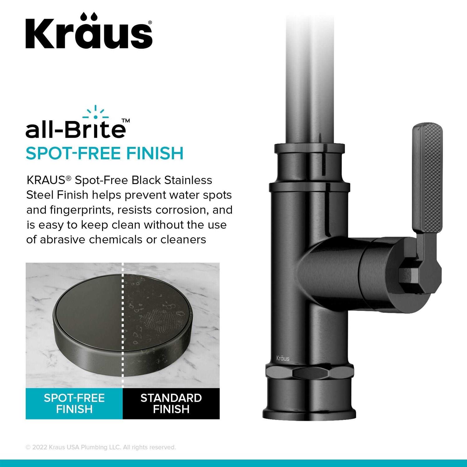 Kraus Allyn Transitional Industrial Pull-Down Single Handle Kitchen Faucet KPF-4101 - Cheap Fitting