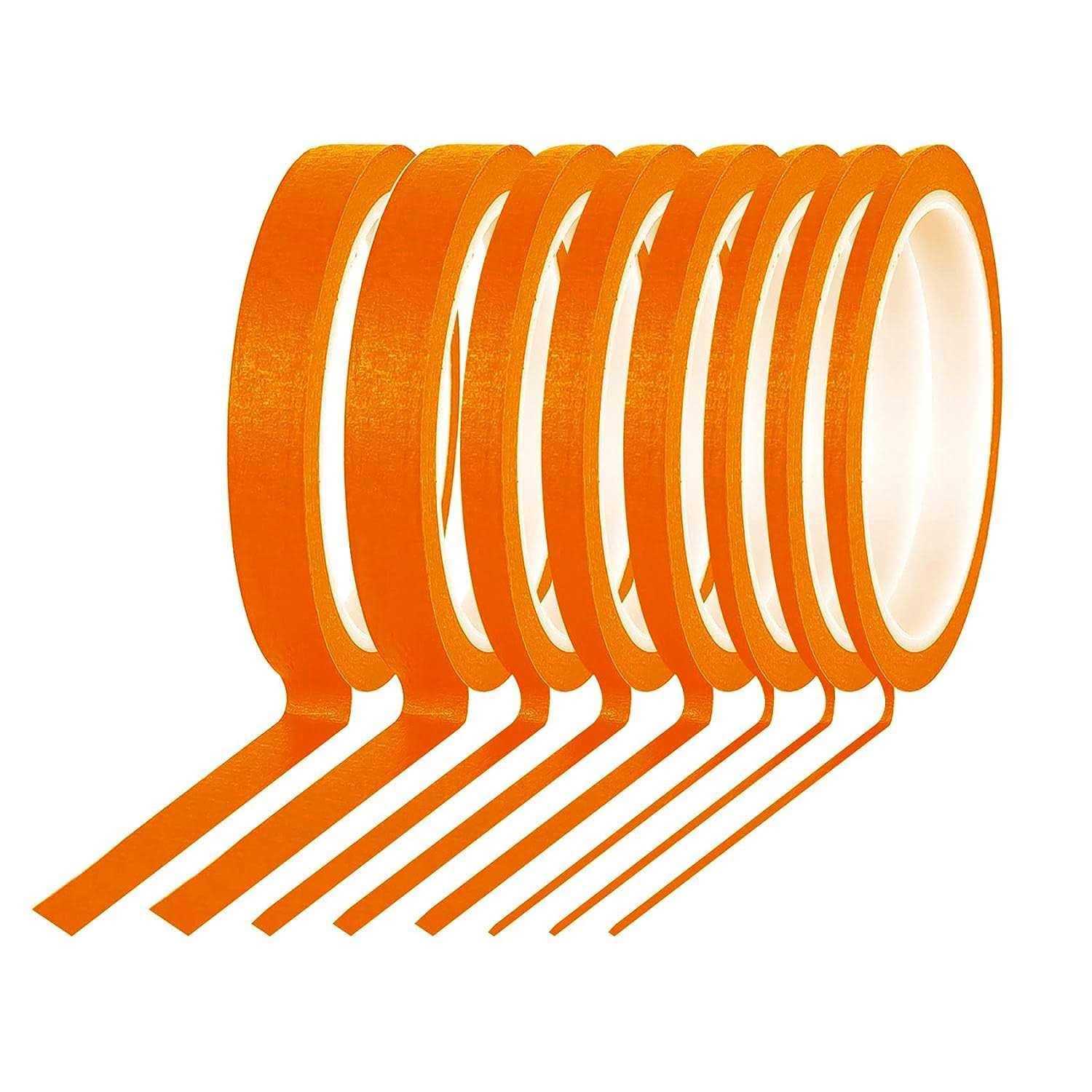 EDSRDRUS 8 Rolls Thin Painters Tape Total 176yards 1/8 1/4 1/2 3/4 inch Width Masking Tape - Cheap Fitting