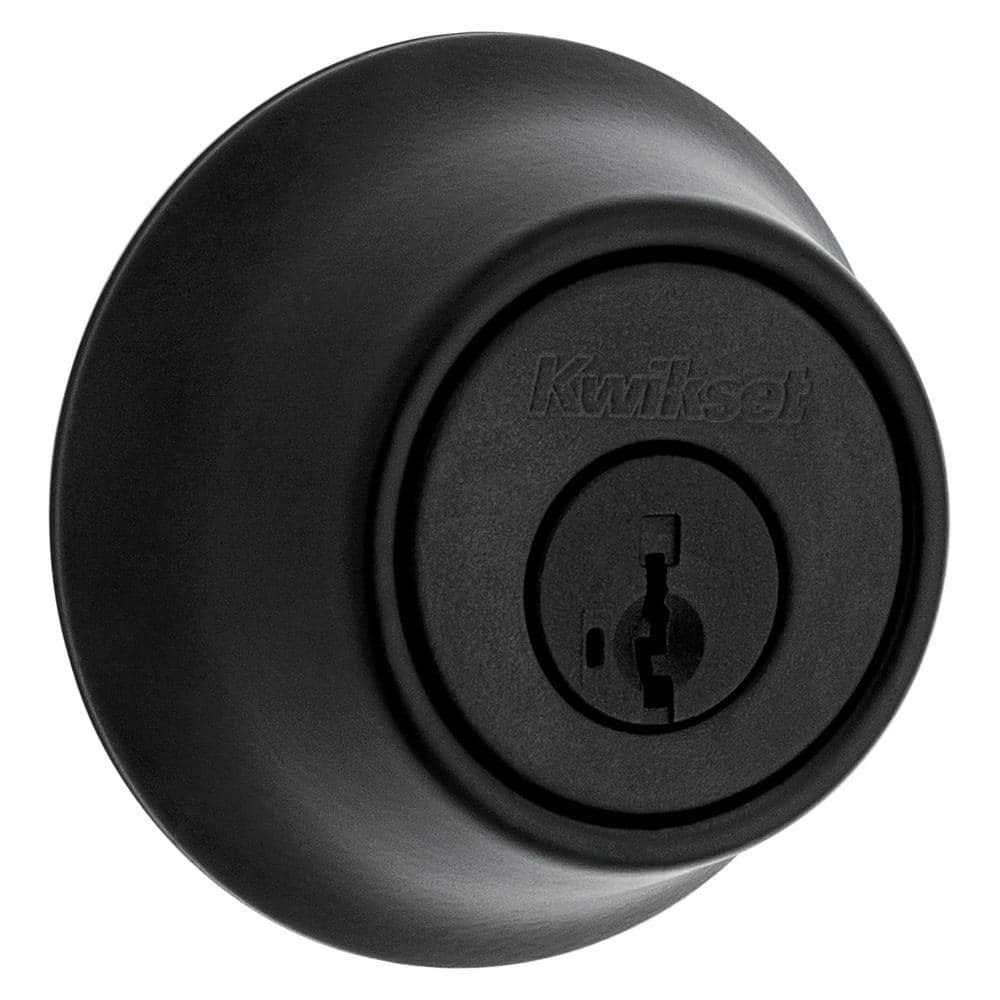 Kwikset Double Cylinder Deadbolt SmartKey Security Matte Black Metal 96650-515 - Cheap Fitting