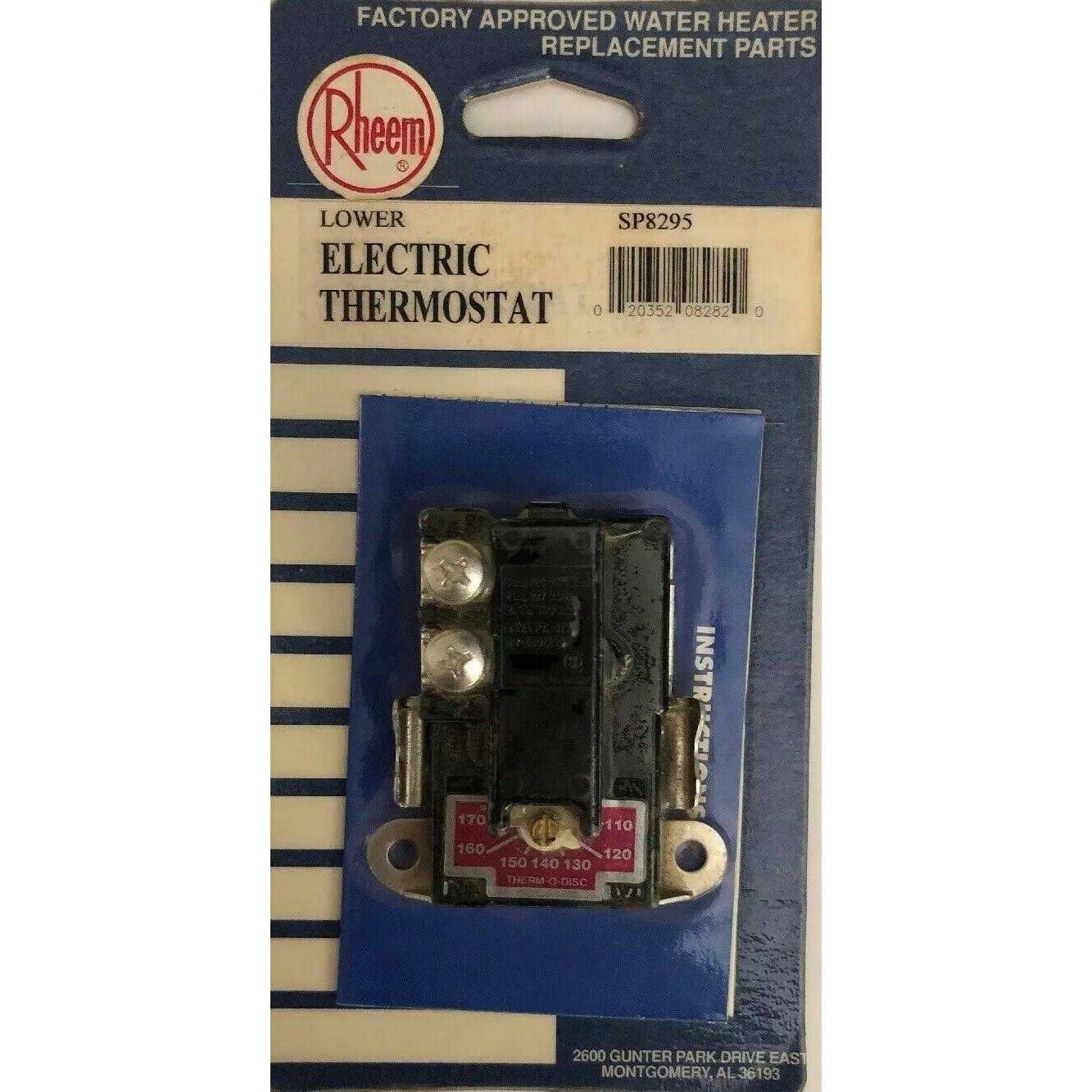 Rheem SP8295 Electric Thermostat - Cheap Fitting