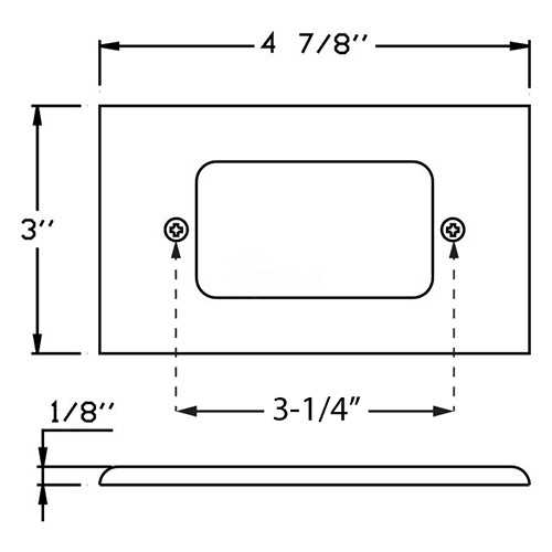 Orbit 7110C Step Light Face Plate - Cheap Fitting