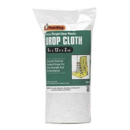 Frost King Plastic 9-ft x 12-ft Drop Cloth P911RHW9 - Cheap Fitting
