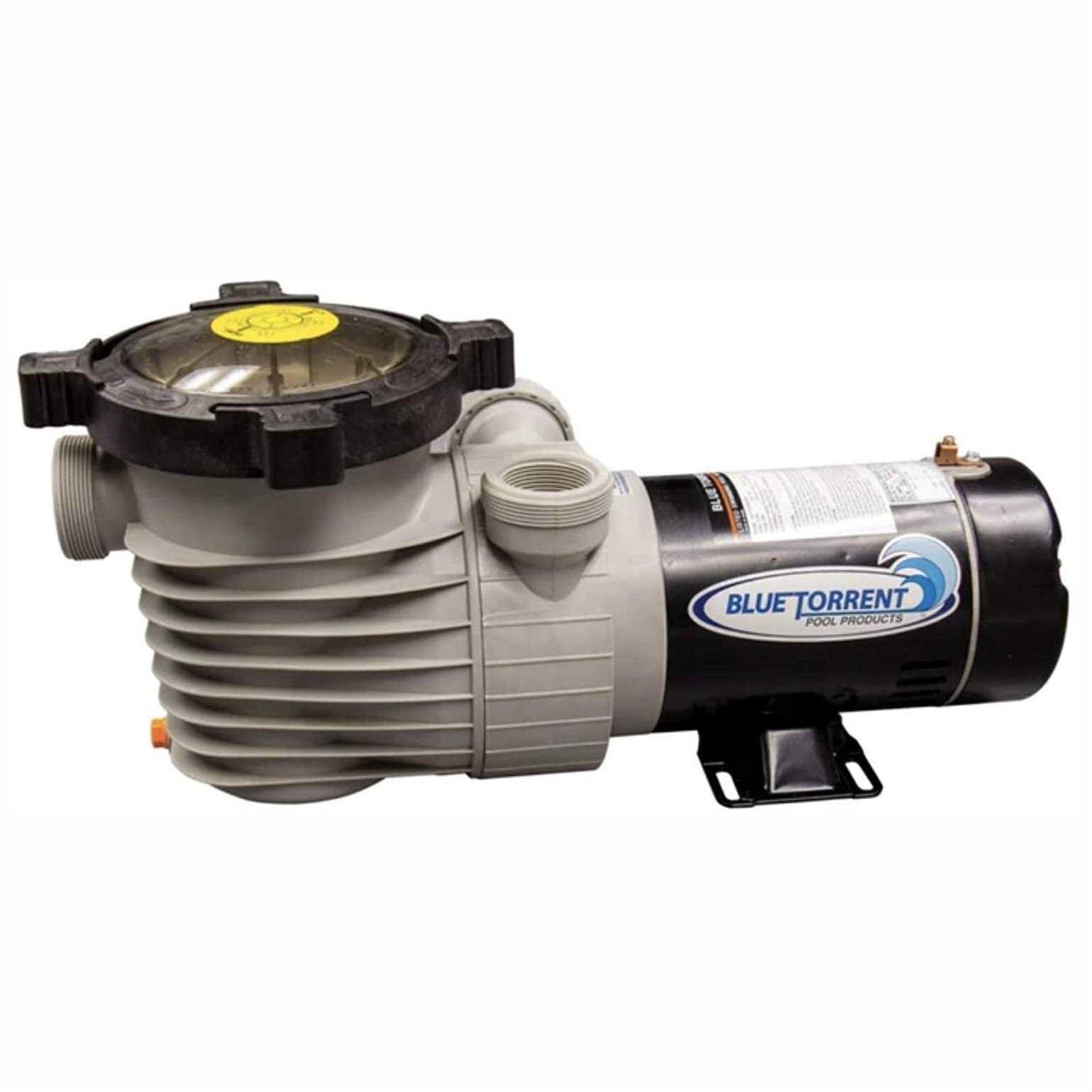Blue Torrent NWS15DNSBGU 1.5hp Hurricane 1 Speed Dual Port Pool Replacement Pump - Cheap Fitting