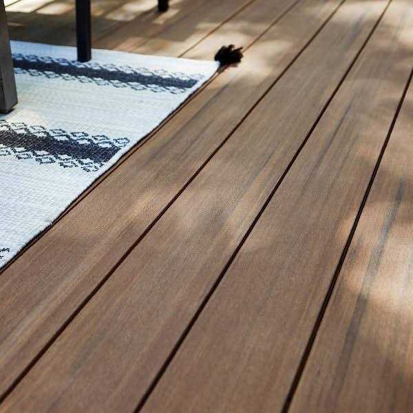 TimberTech Advanced PVC Vintage 5/4 in. x 6 in. x 1 ft. Square PVC Sample - Cheap Fitting