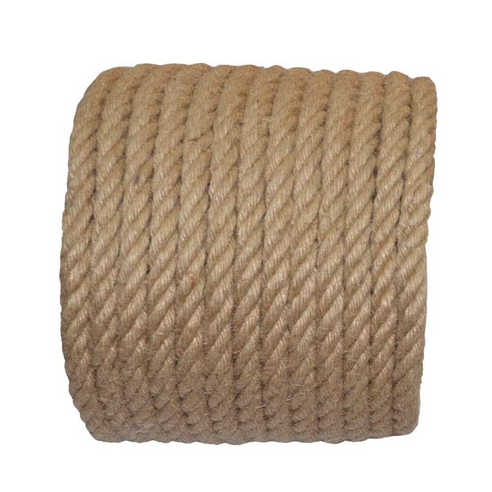 100% Natural Hemp Rope Twisted Strong Jute Rope 100 Feet 1/2 Inch 4 Ply Hemp Rope All Purpose Cord for Crafts - Cheap Fitting