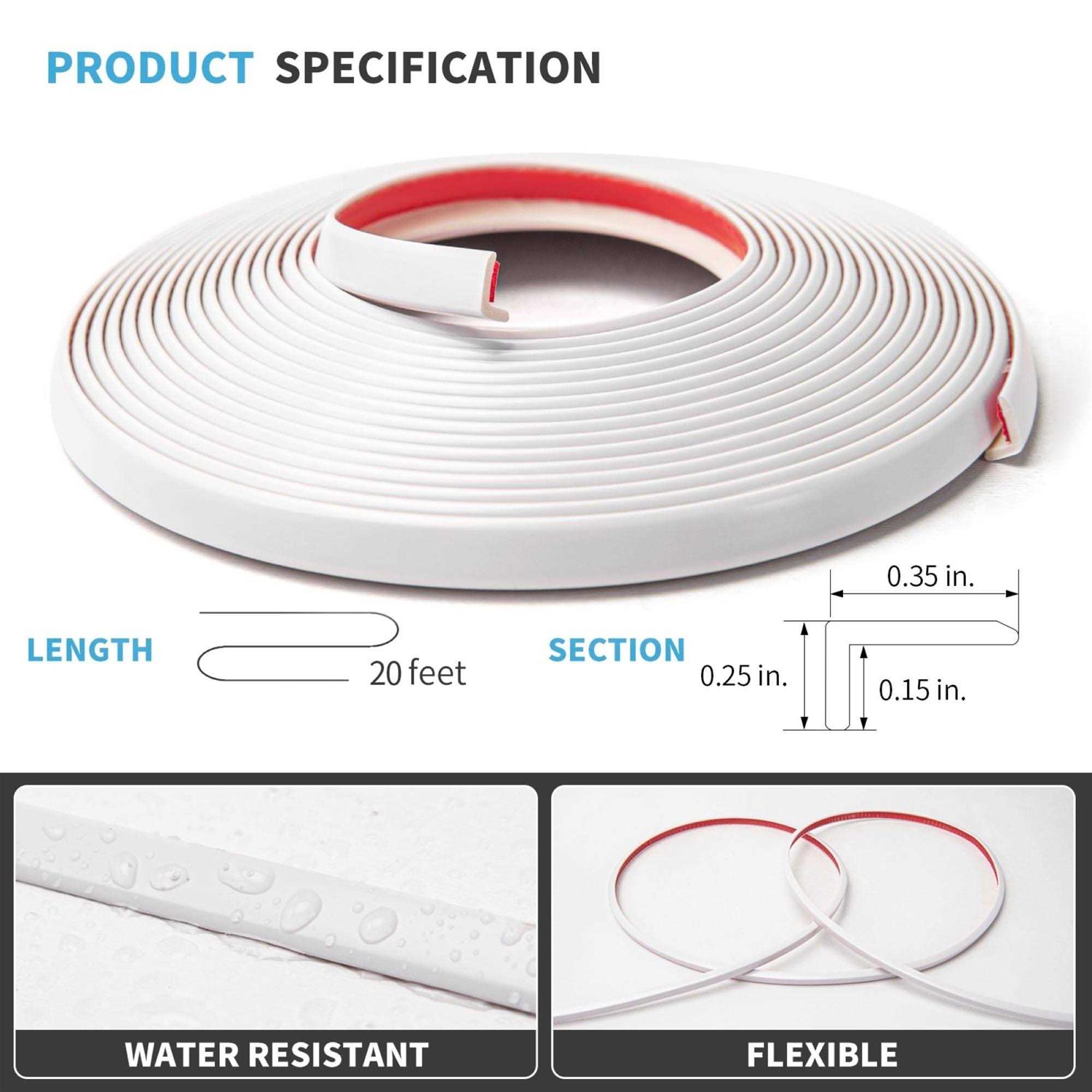 Art3d 20ft Peel and Stick Vinyl Corner Trim for Tile and Wall Edges - Cheap Fitting