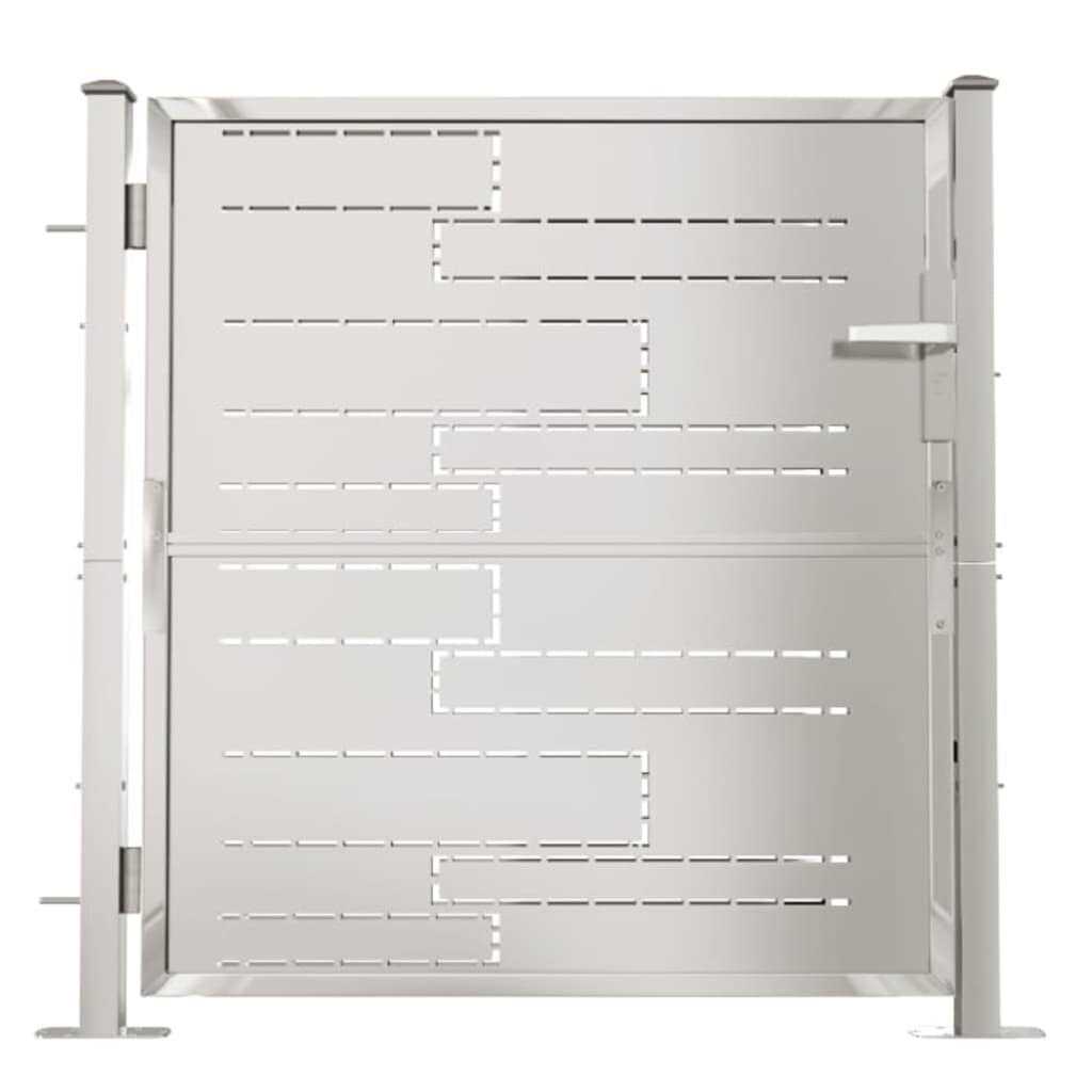 vidaXL Garden Gate 39.4×49.2 Stainless Steel - Cheap Fitting