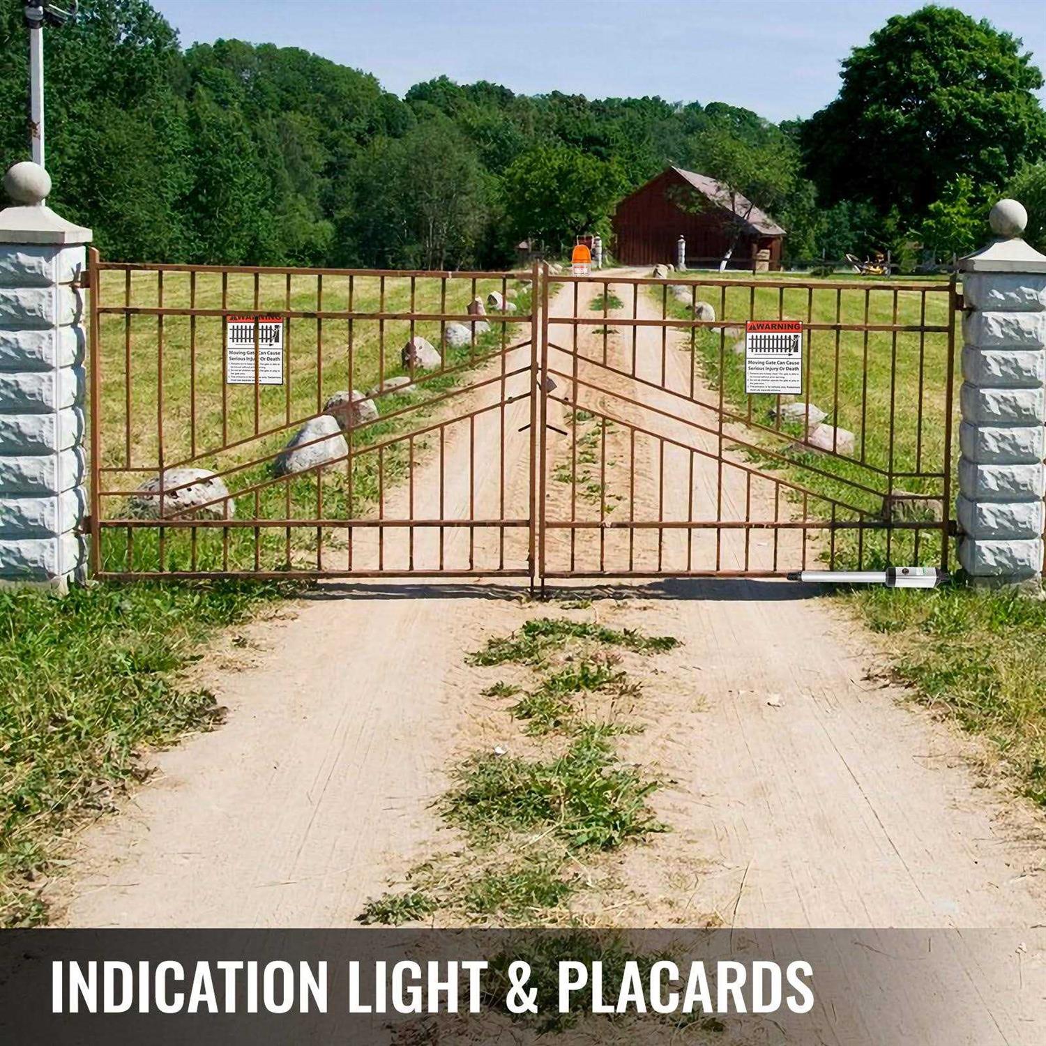 VEVOR Automatic Gate Opener Swing Gate Opener 551lbs & 16.4ft Length Door Remote LBKMJ550B1G365001V1 - Cheap Fitting