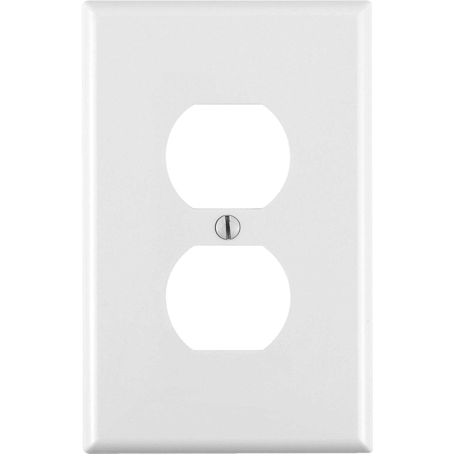 Leviton 1 Gang Duplex Wall Plate - Cheap Fitting