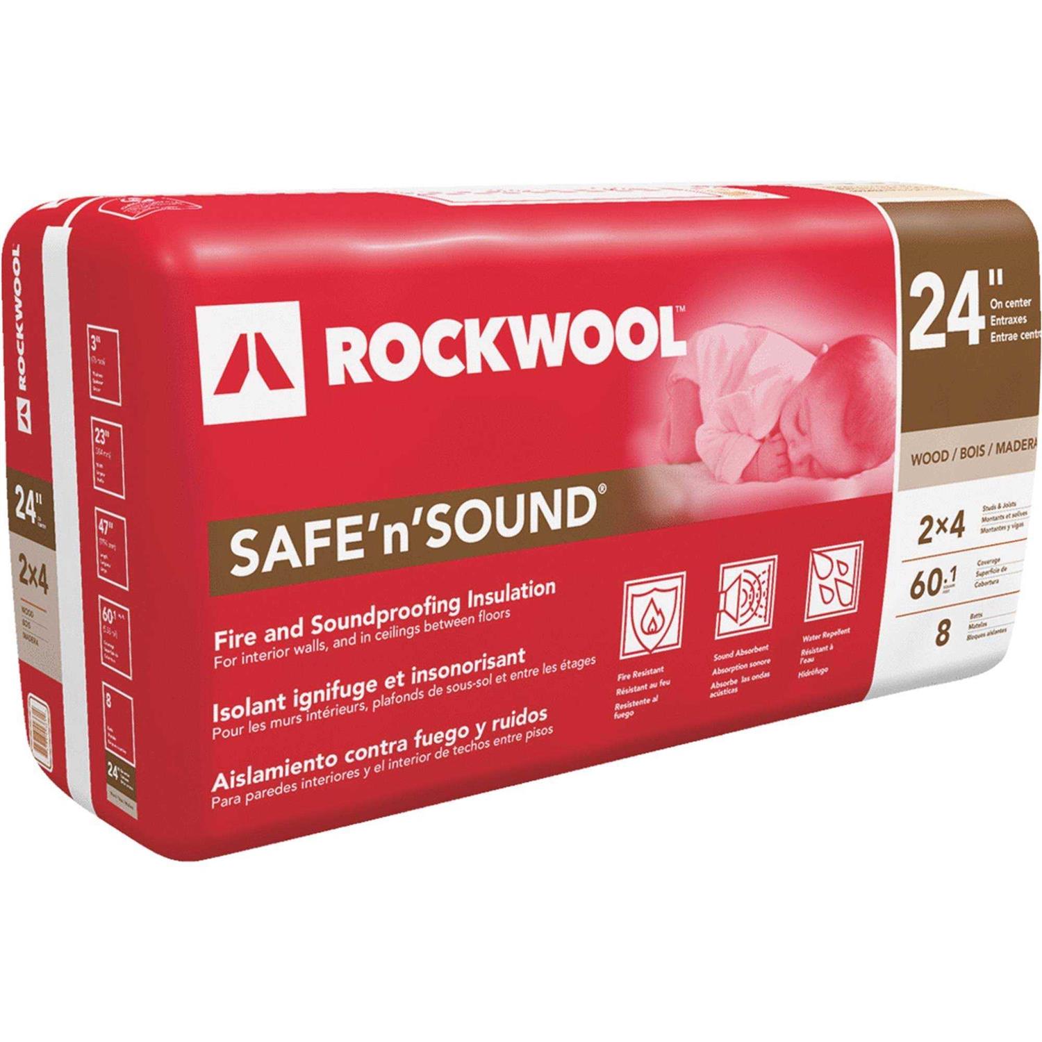 Rockwool Safe’n’Sound Stone Wool Insulation RXSS323 - Cheap Fitting