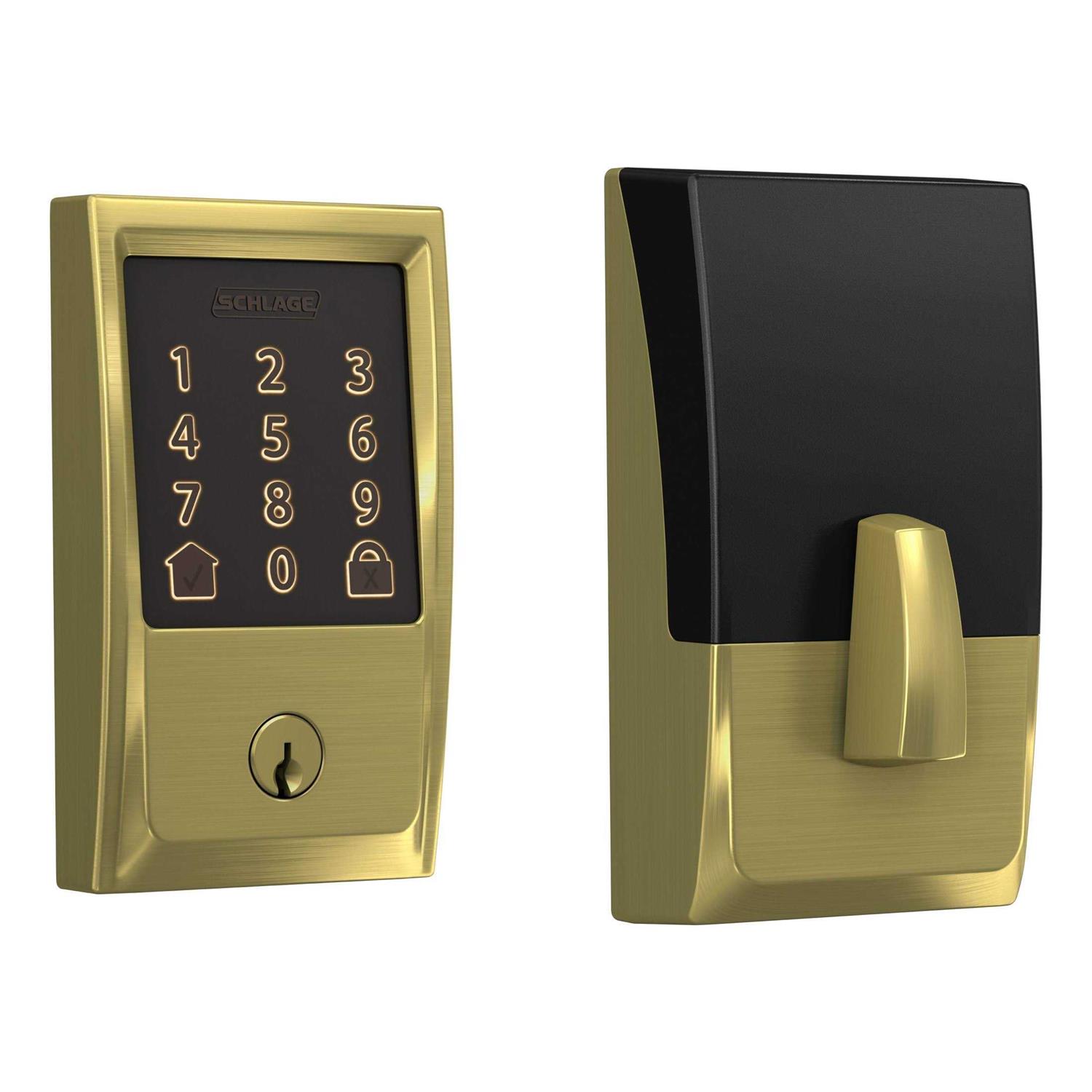 Schlage BE489WB-CEN Encode WiFi Enabled Electronic Keypad Deadbolt with Century Trim BE489WB V CEN 608 - Cheap Fitting