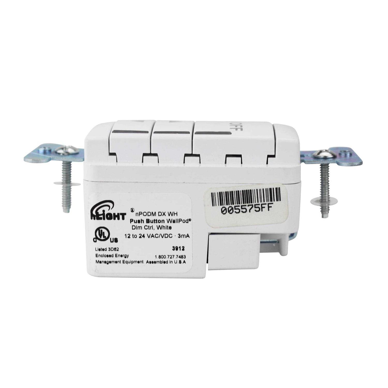 nLight NPODM-DX-WH Single-Channel Wallpod Switch NPODM DX WH - Cheap Fitting