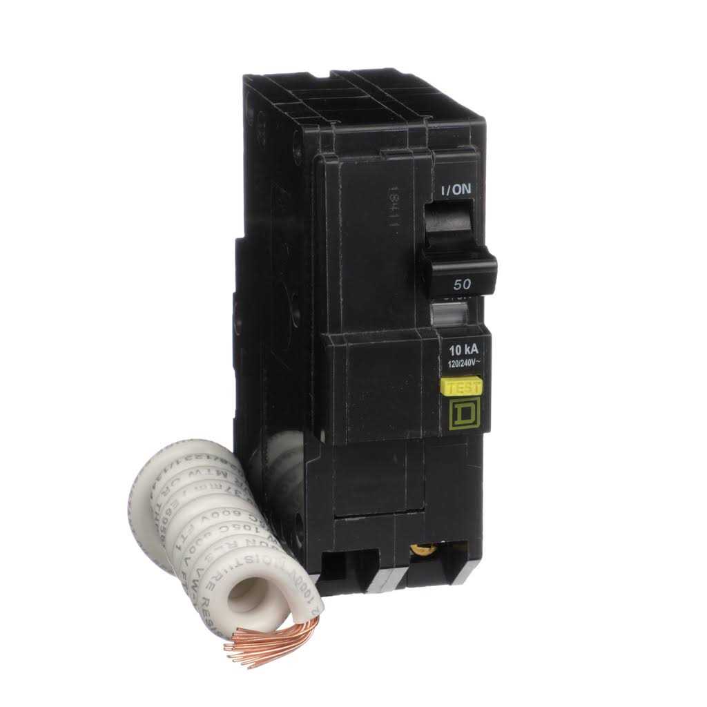Square D QO 50-Amp 2-Pole Gfci Circuit Breaker - Cheap Fitting