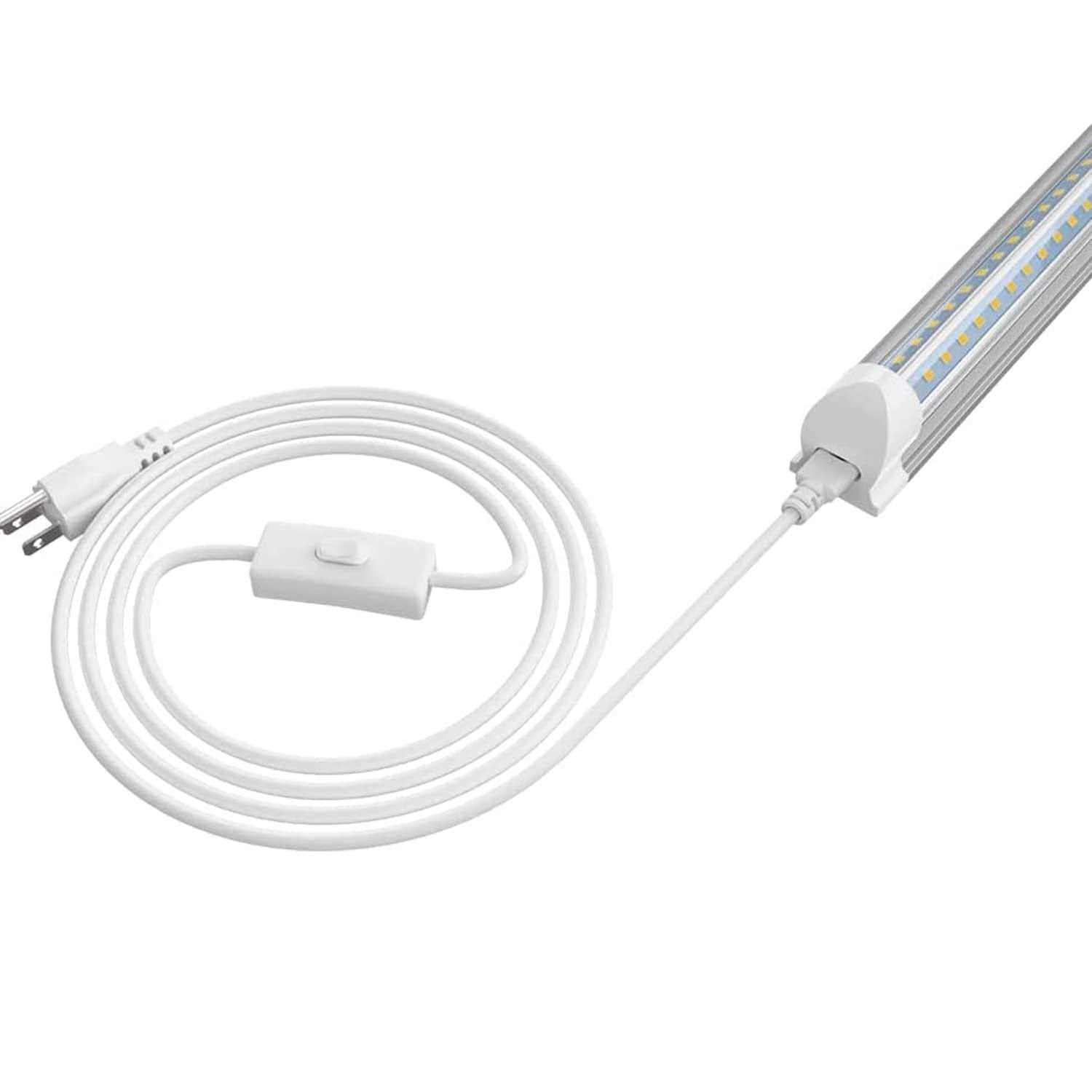 SHOPLED t5 t8 led tube power wire cable with on/off switch 3 prong plug - Cheap Fitting