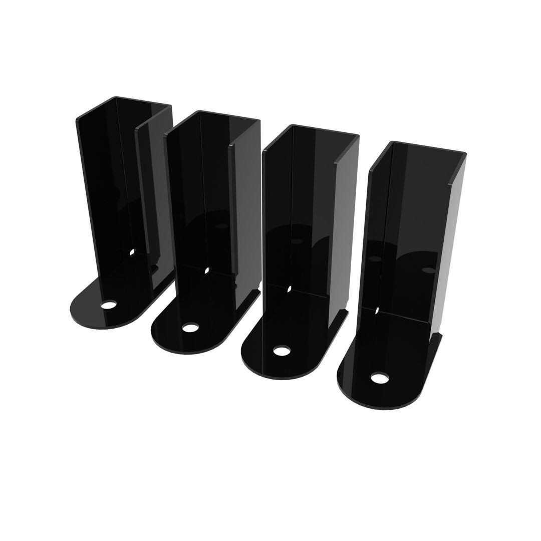 Estate Pro-Series 1.5-in Gloss Black Steel Bracket Fortress Building Products - Cheap Fitting