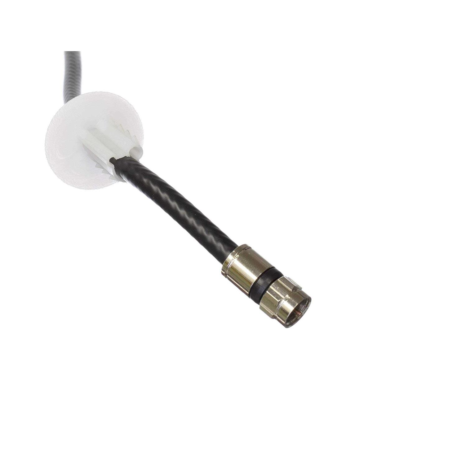 The Cimple Co Single Feed Thru Bushing Rg6 Feed Through Bushing Replaces Wallplates For Coax Coaxial Cable - Cheap Fitting