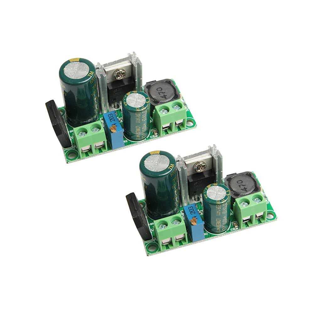 Acxico 2 pcs 3.3V 5V 6V 9V 12V 24V Mini Ac Dc to Dc Buck Step Down Adjustable Volt Converter - Cheap Fitting