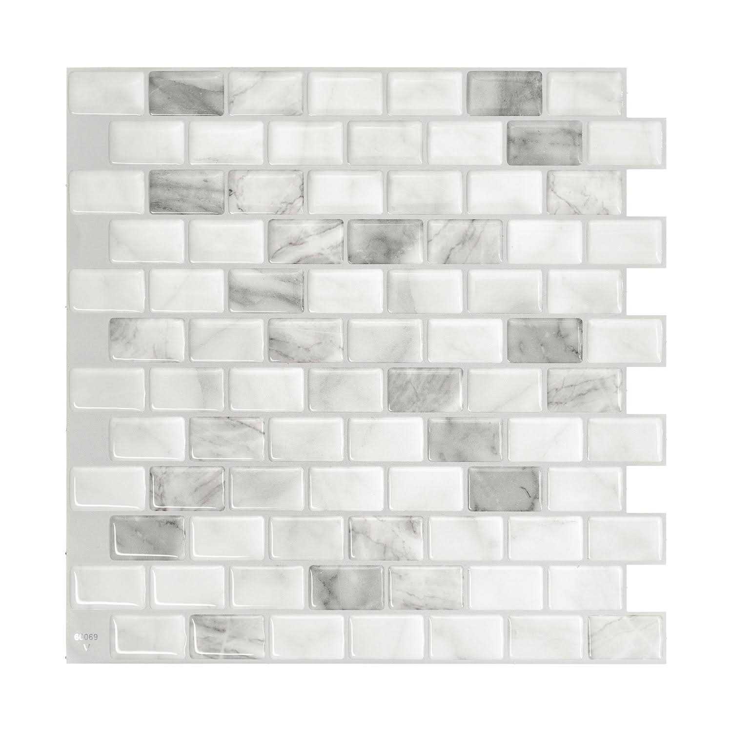 Smart Tiles Ravenna Bianco 9.8 in. X 9.74 in. Peel and Stick Backsplash for Kitchen - Cheap Fitting