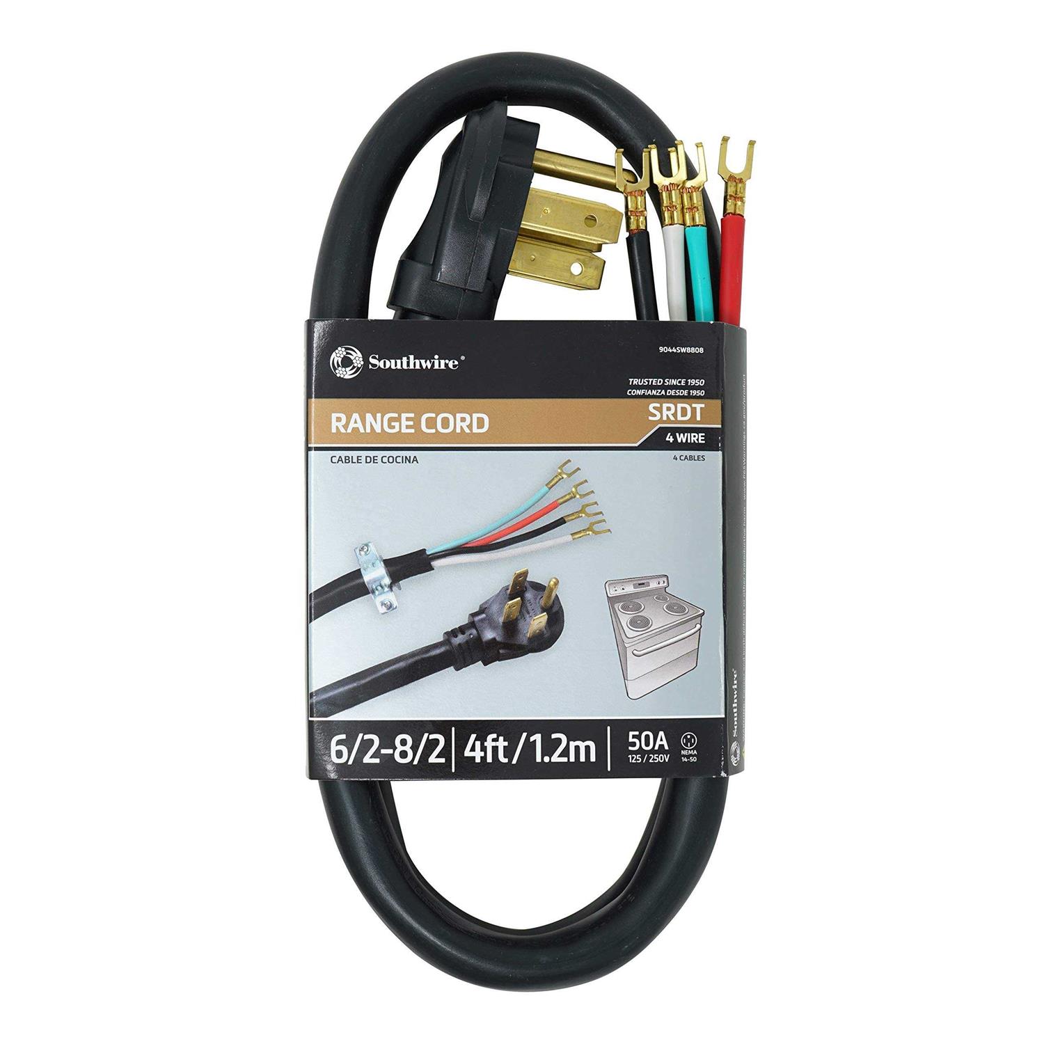 Coleman Cable 9044SW8808 Range Cord - Cheap Fitting