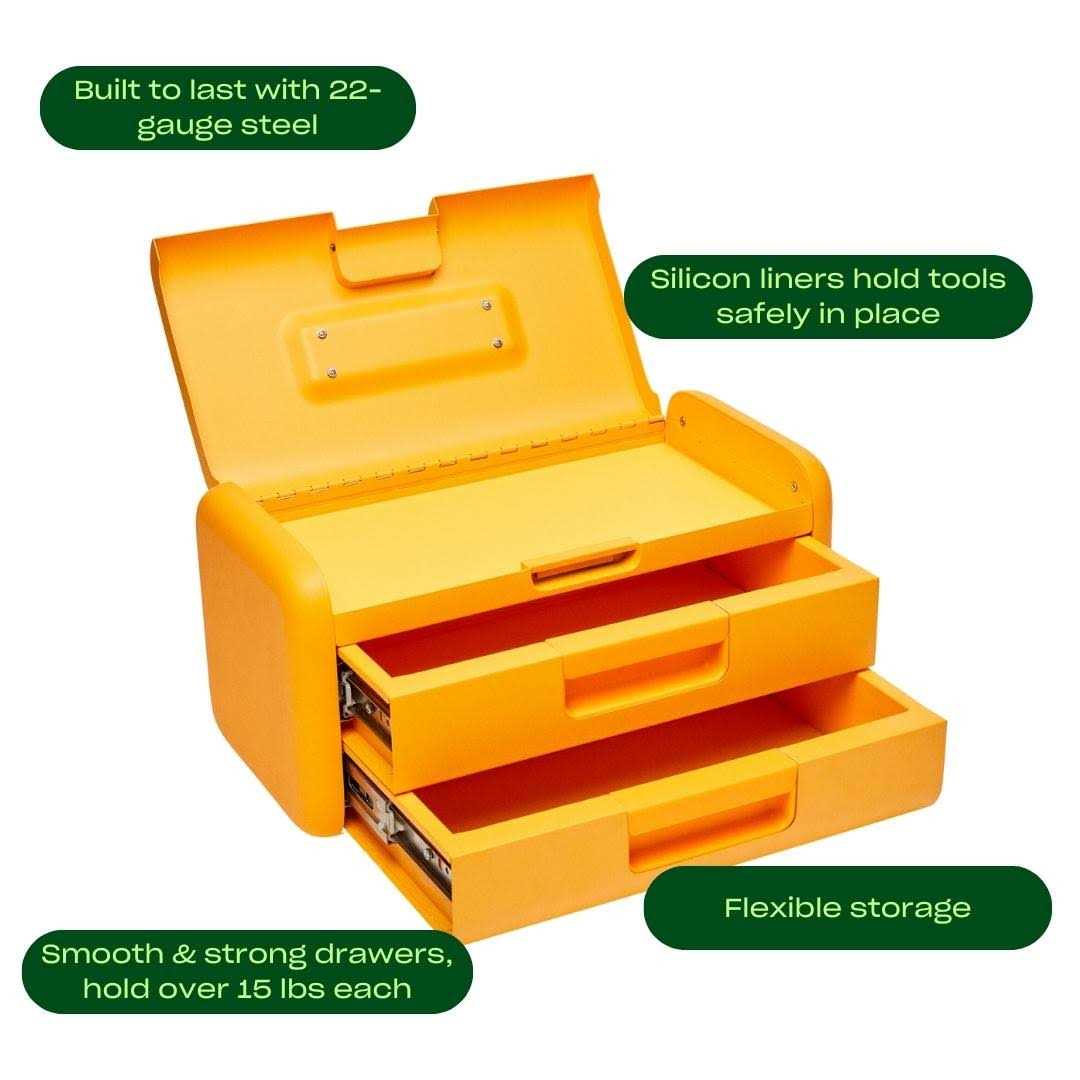 Character 3-Level Steel Toolbox - Cheap Fitting