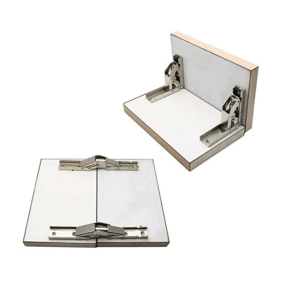 WANLIAN 90 Degree Folding Door/Shelf Hinge Hidden Bracket Table Holder Furniture Parts - Cheap Fitting