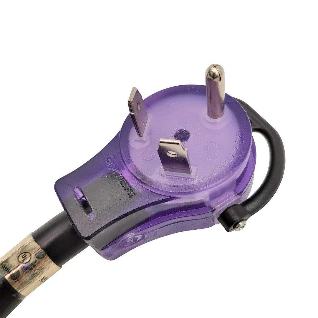 parkworld 10/3 30 Amp 125-Volt NEMA TT-30 RV Extension Cord with Handle - Cheap Fitting
