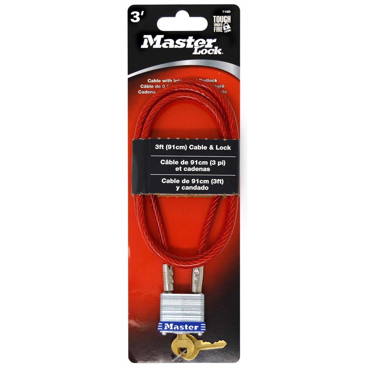 Master Lock 719D Padlock Cable - Cheap Fitting