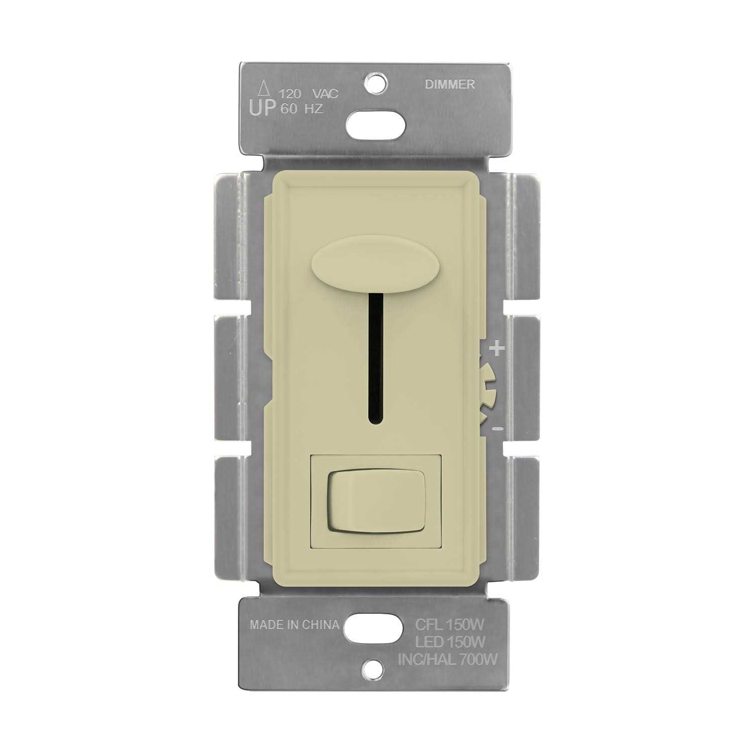 Enerlites Ivory 150W Single Pole & 3-Way LED & CFL Dimmer 59302-I - Cheap Fitting