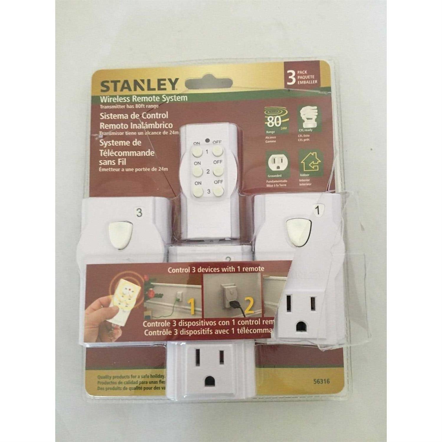 Stanley 3-Pack Indoor Remote System - Cheap Fitting