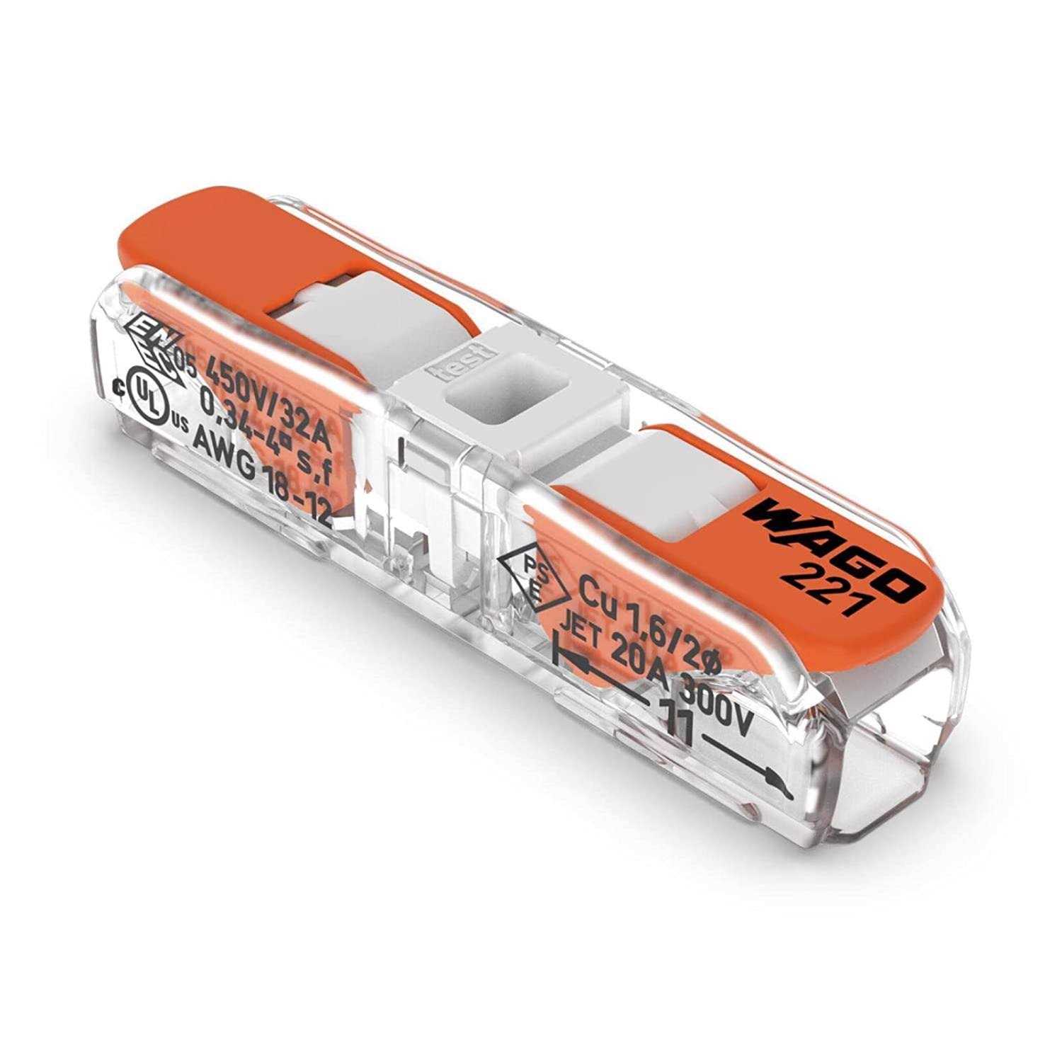 WAGO 221 Series Locking Cable Splicer/Reducer 10 pk - Cheap Fitting