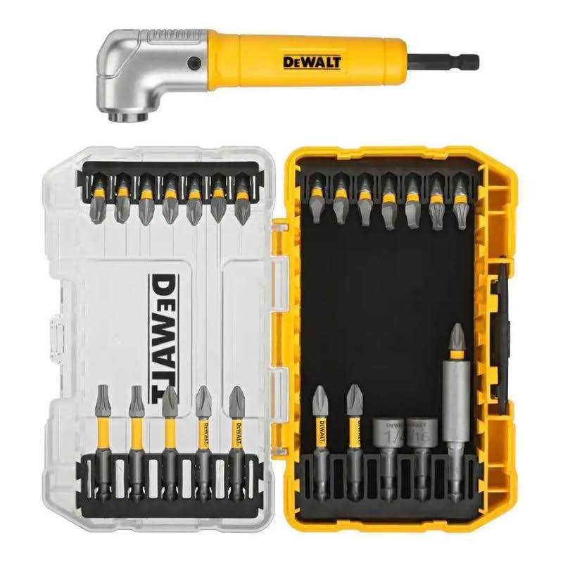 Dewalt Maxfit 1/4 in. Steel Screwdriving Bit Set with Right Angle Adapter - Cheap Fitting