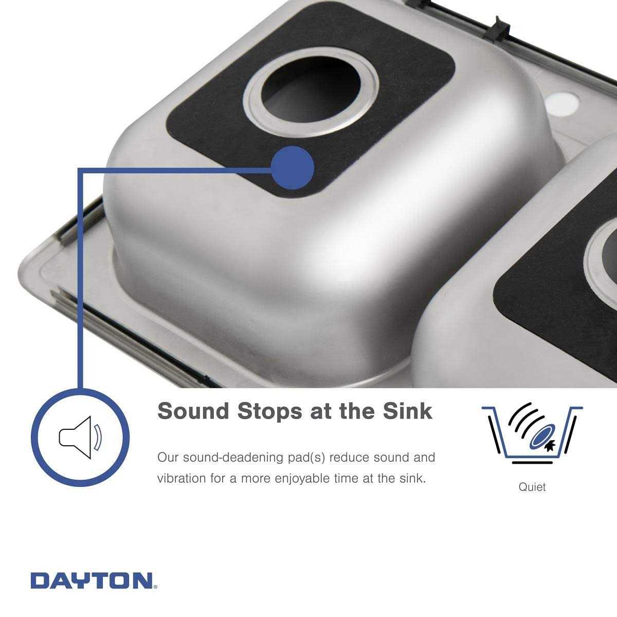 Elkay D23317 Dayton Stainless Steel Double Bowl Top Mount Sink - Cheap Fitting