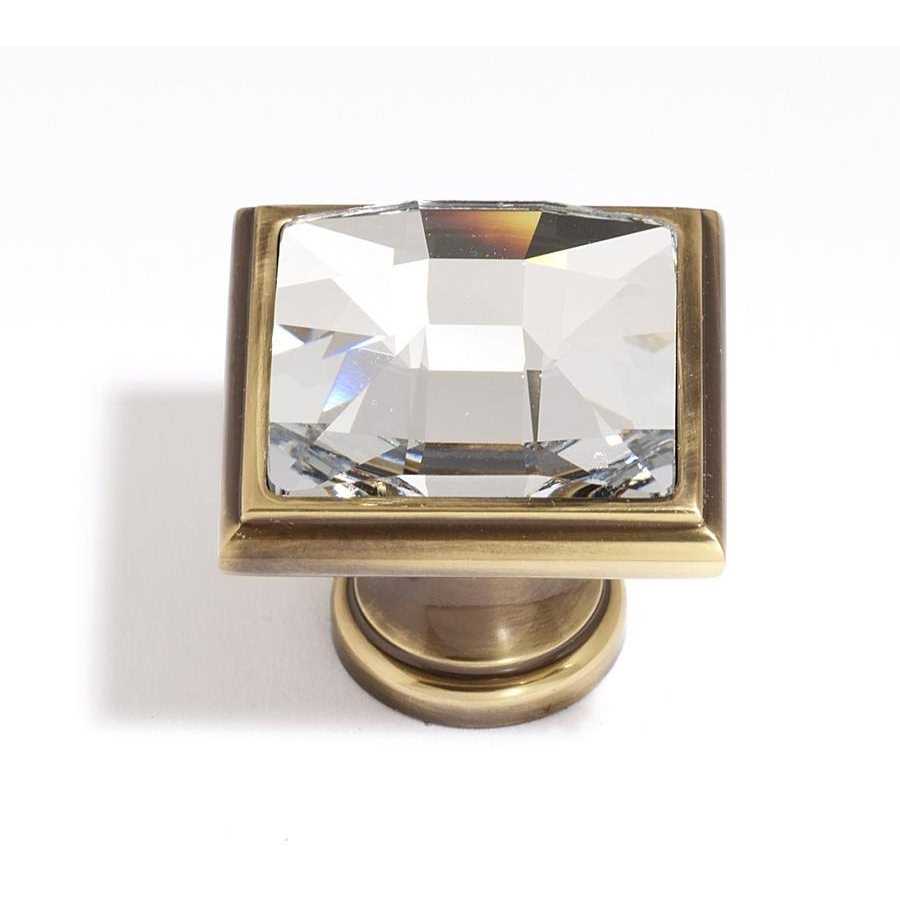 Alno Swarovski Crystal Square Knob C212-CLR/ - Cheap Fitting
