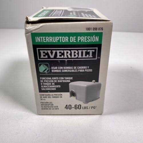 Everbilt 40/60 Pressure Switch for Well Pumps - Cheap Fitting