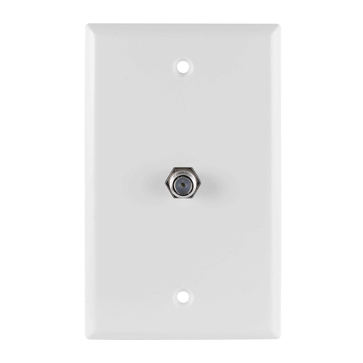 GE Coaxial Wall Plate F-Type Connection - Cheap Fitting