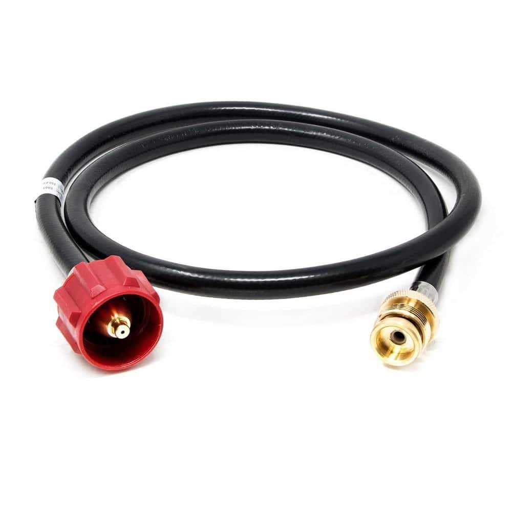 Gas ONE Propane Hose Adapter 1lb to 20 lb Converter 4ft - Cheap Fitting