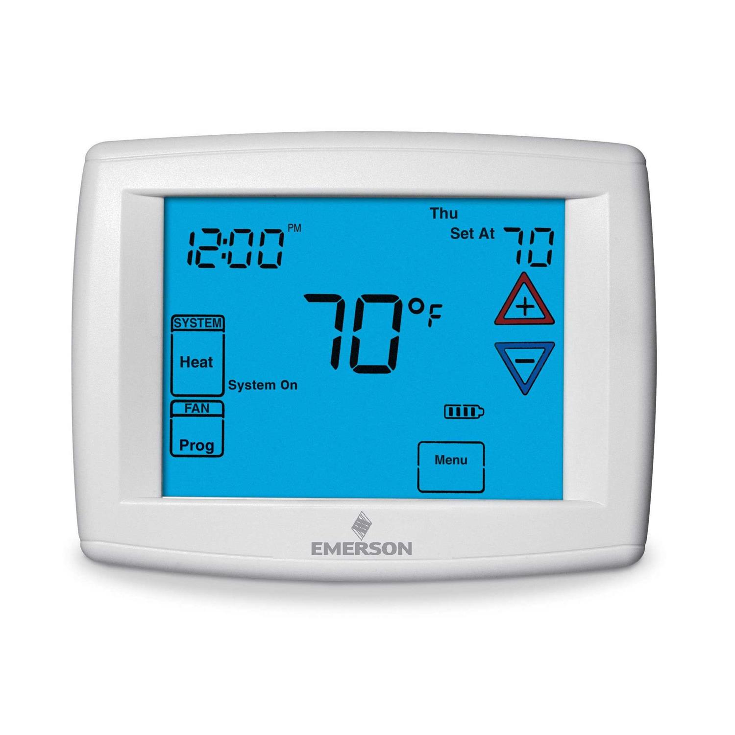 White rodgers 1F95-1277 programmable 3H/2C big Blue Digital Touchscreen Thermostat - Cheap Fitting