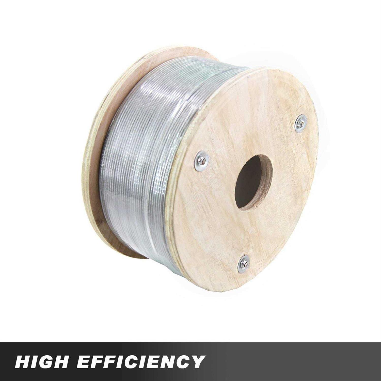 HONYTA 500FT 304 Stainless Steel Cable Stainless Steel Decking Railing 3/16 inch with 7 x 19 Strand Construction - Cheap Fitting