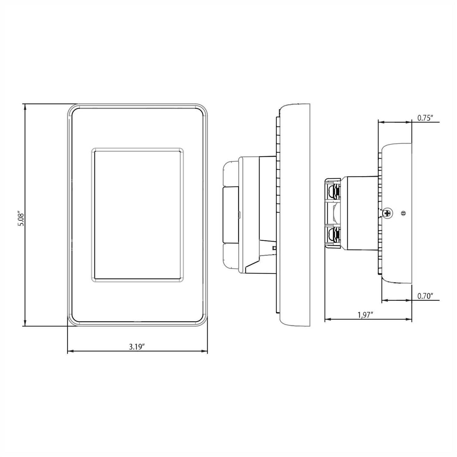 OJ Microline Touch Programmable Thermostat UDG4-4999 - Cheap Fitting