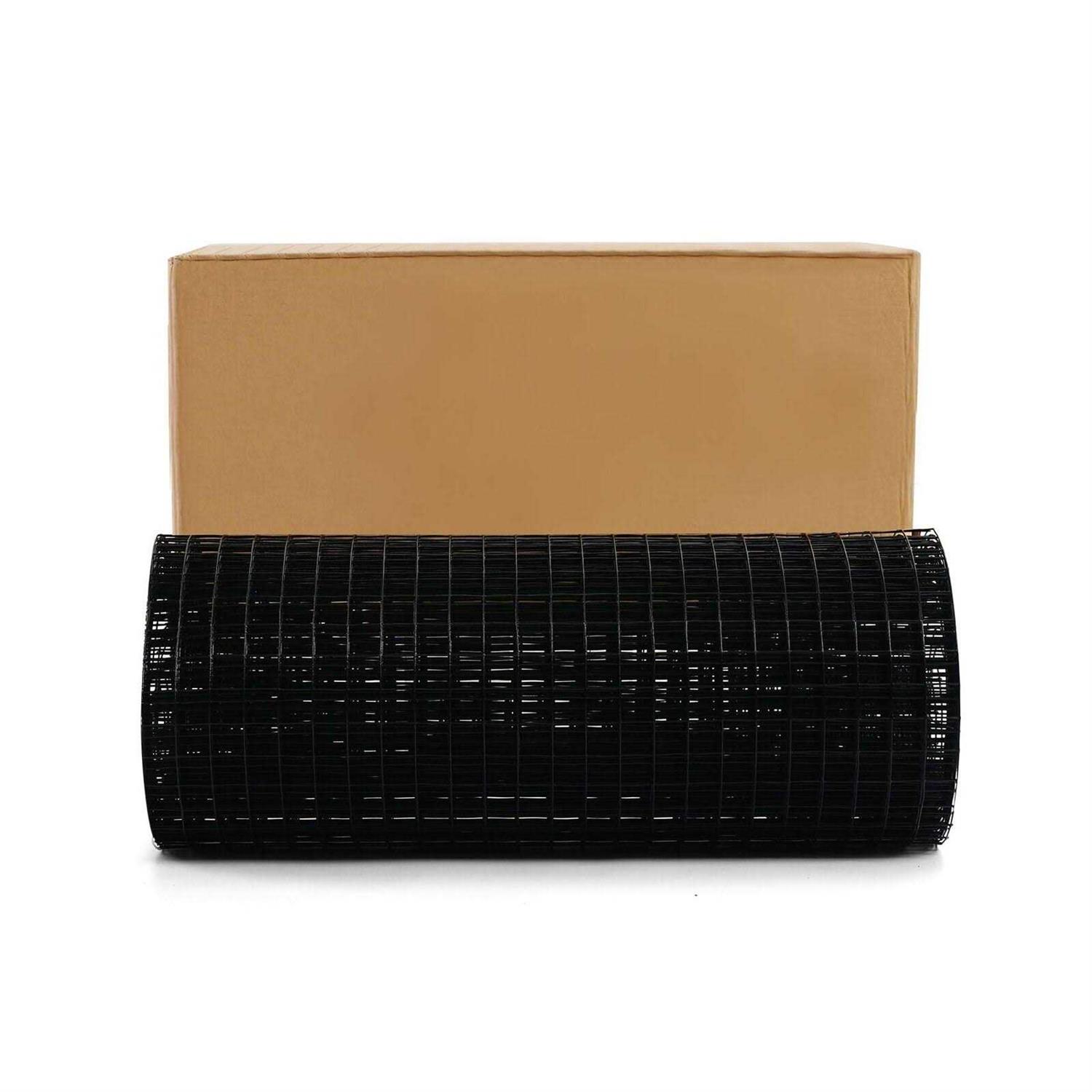 forimo 24” x 1/2inch Hardware Cloth 19 Gauge Black Vinyl Coated Welded Fence Mesh for Home and Garden Fence and Home Improvement Project - Cheap Fitting