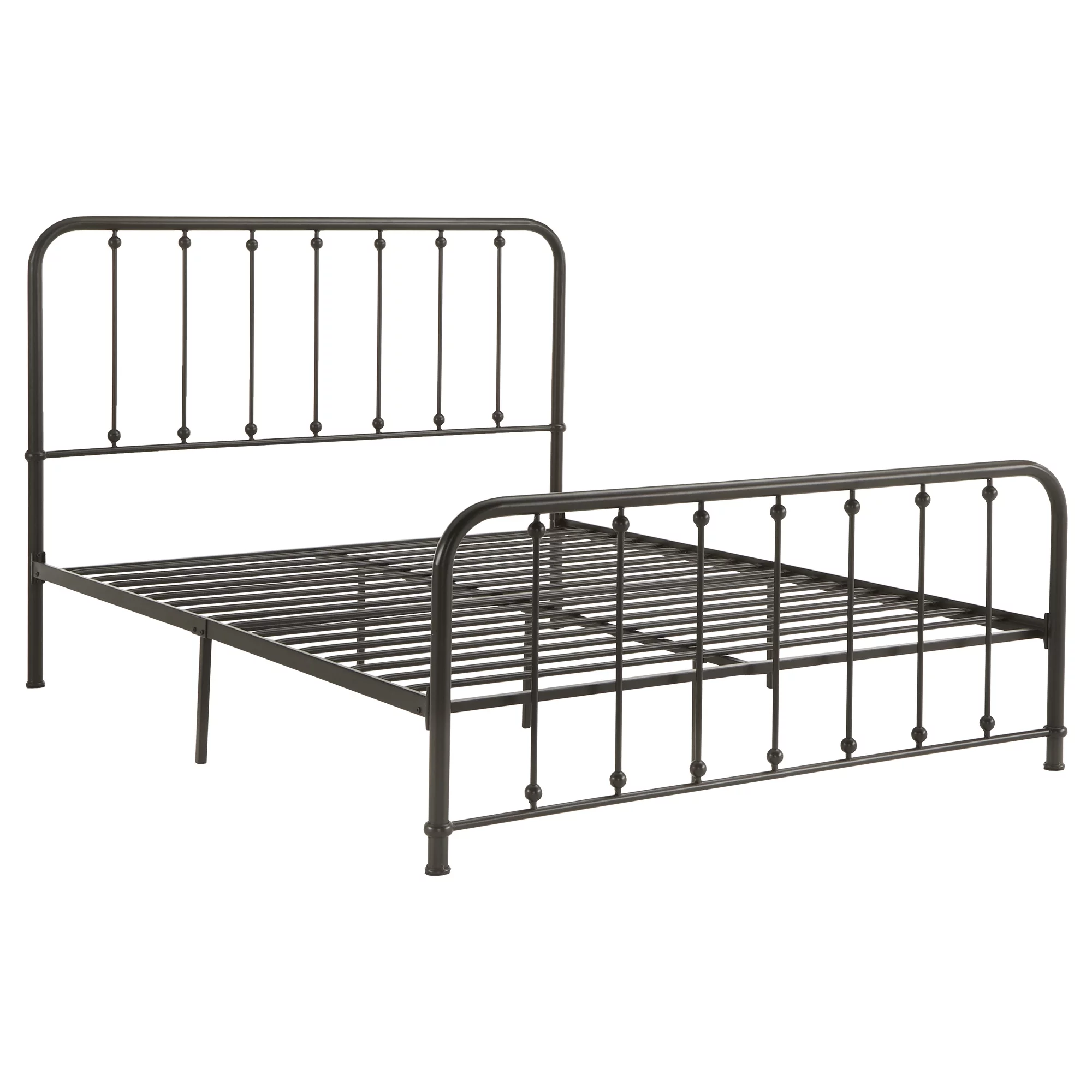 Weston Home Montgomery Spindle Metal Platform Full Bed, White - Cheap Fitting