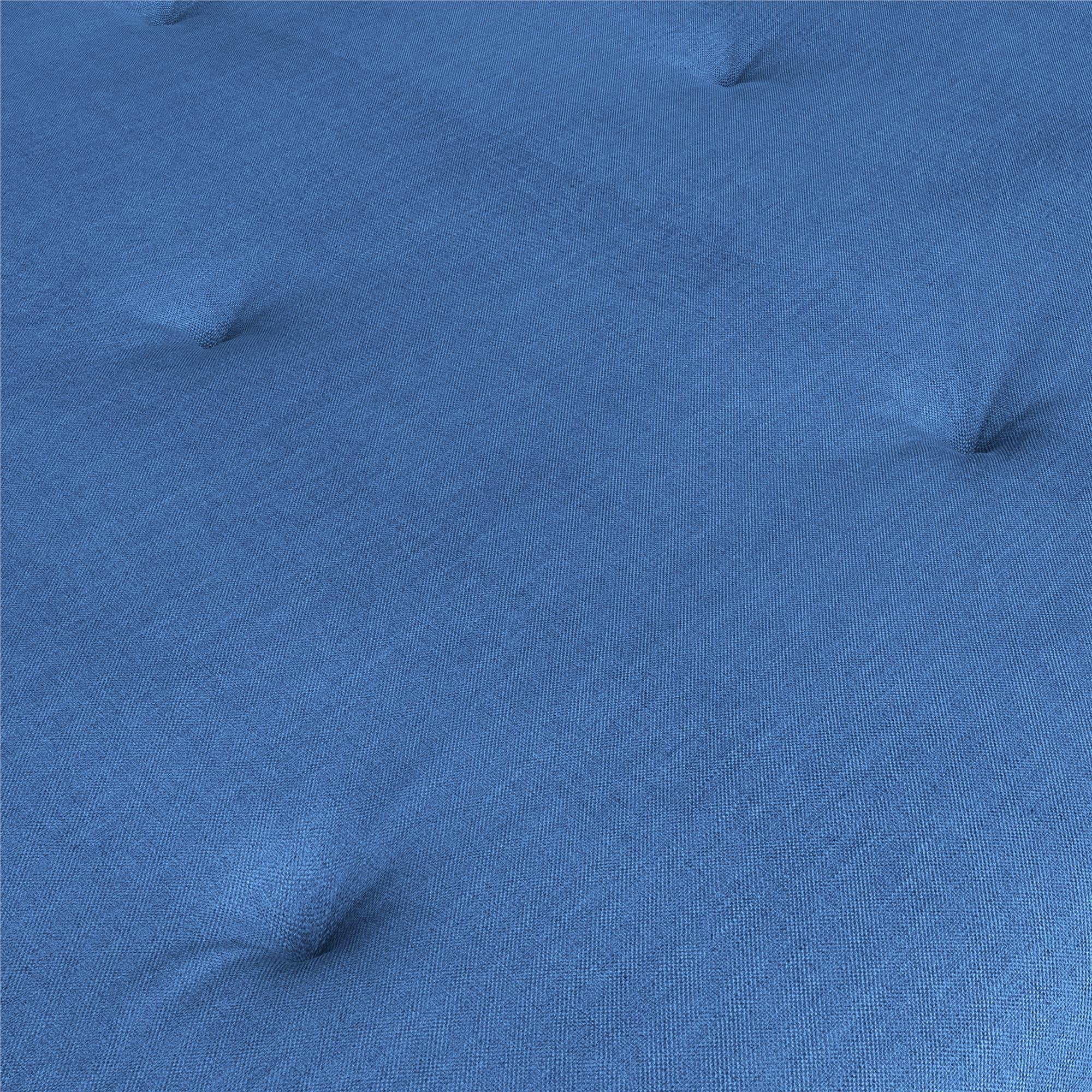 Caddie 6-Inch Futon Mattress with Tufted Cover and Recycled Polyester Fill, Full, Light Gray Linen - Cheap Fitting