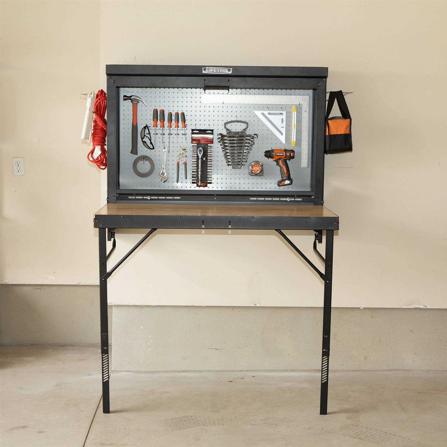 Lifetime Wall-Mounted Work Table - Cheap Fitting