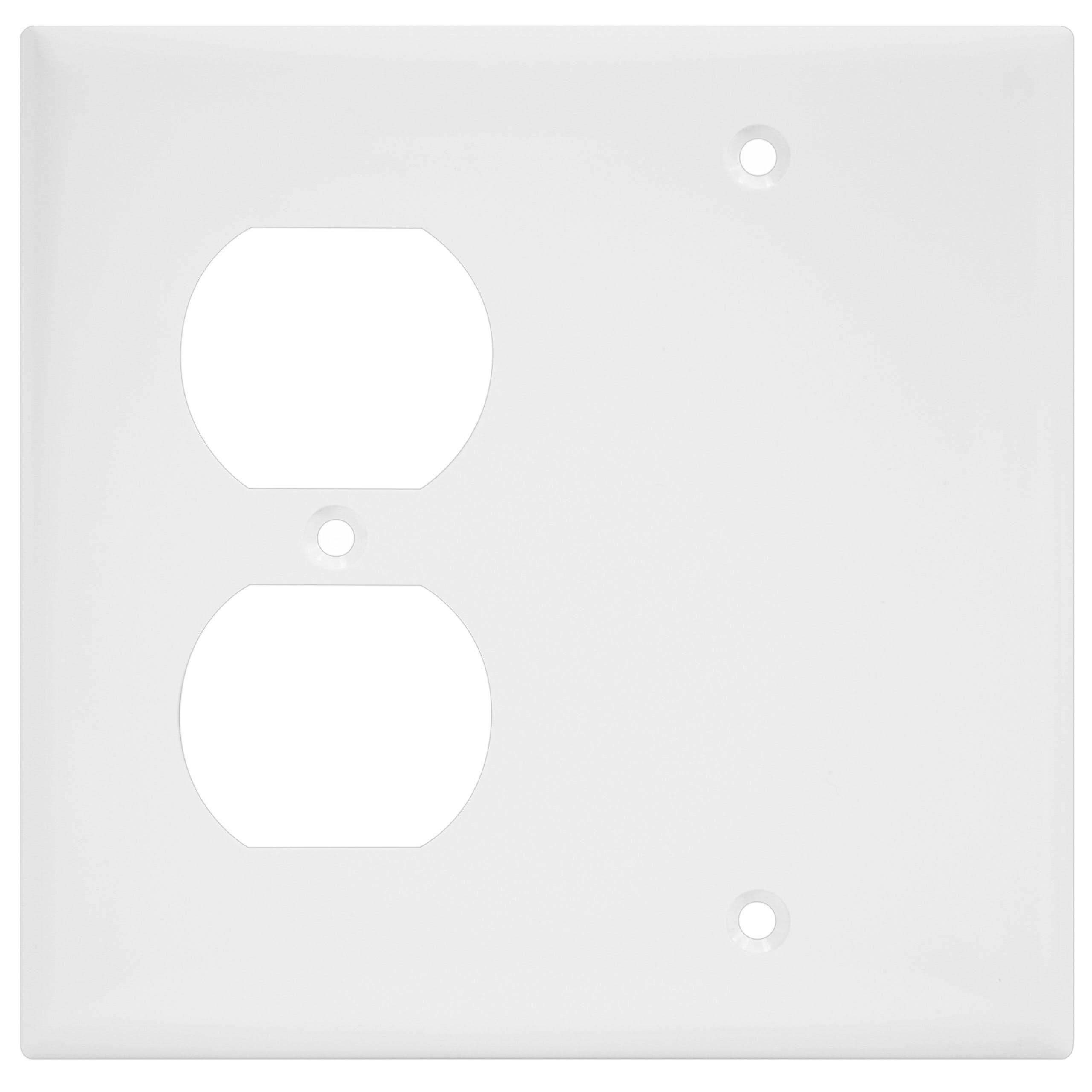 Enerlites 880121-W 2-Gang One Blank - Cheap Fitting