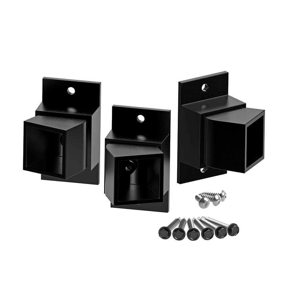 Freedom 5/8 in. Black Aluminum Angle Fence Bracket - Cheap Fitting