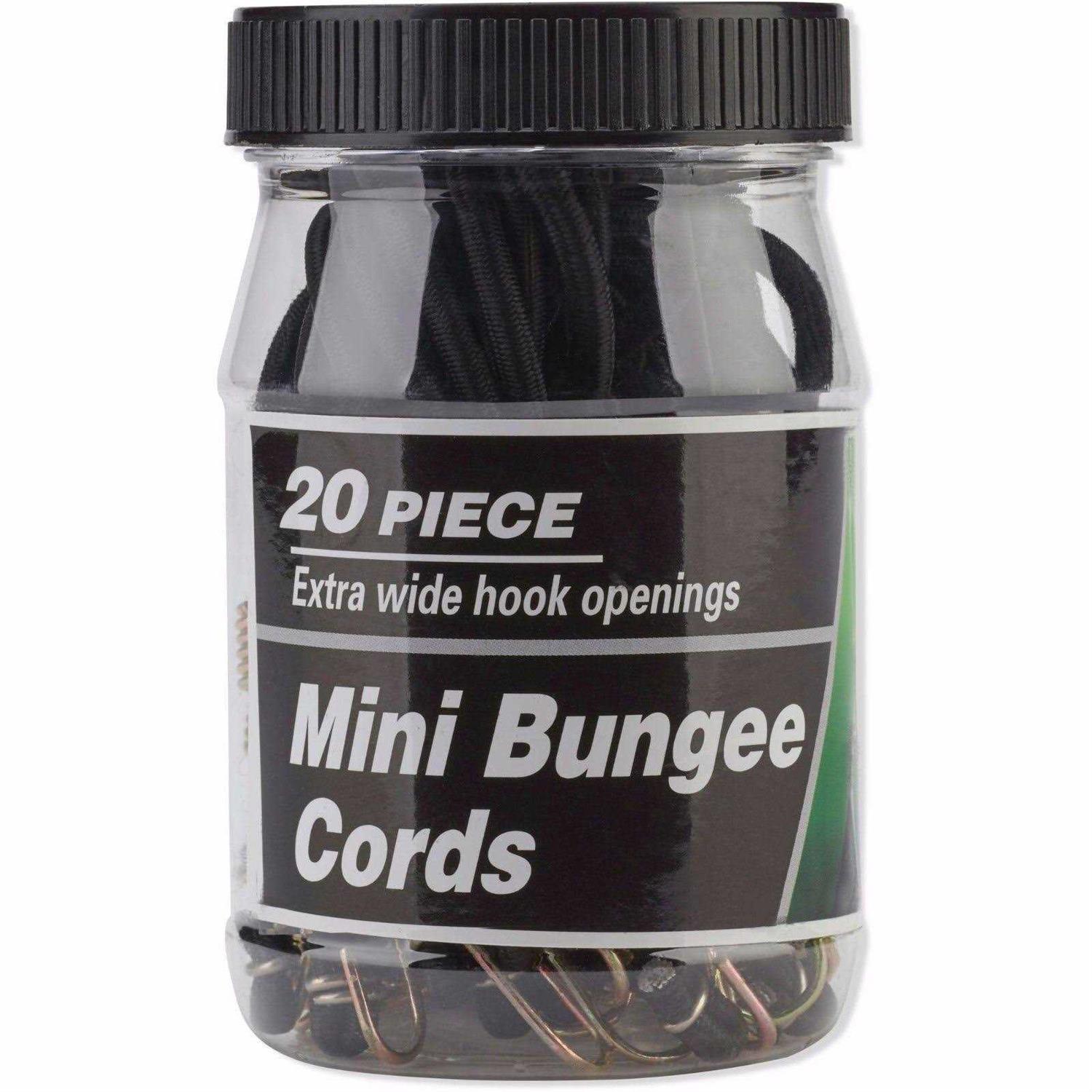 Hyper Tough 10 Mini Bungee Cords in Plastic Jar - Cheap Fitting