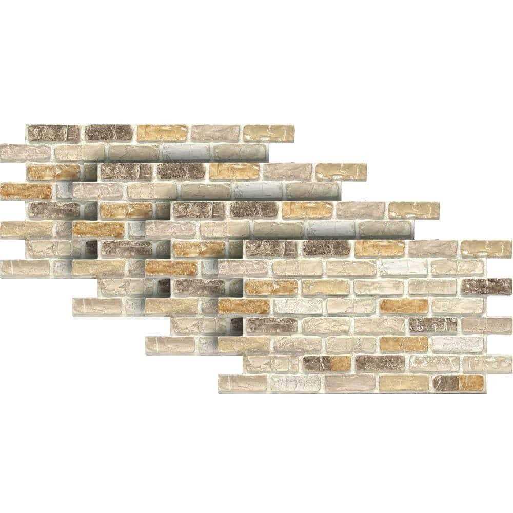 Urestone 24 in. x 46-3/8 in. Faux Used Brick Panel - Cheap Fitting