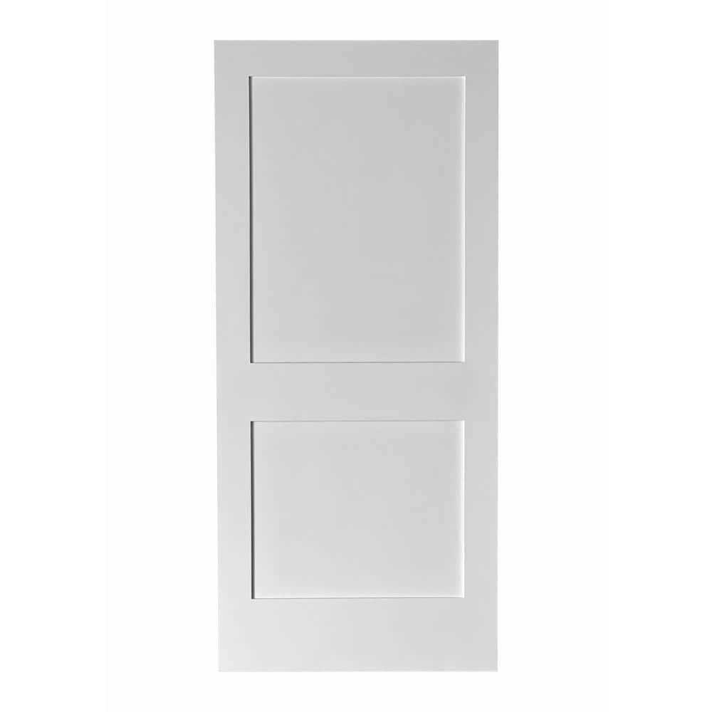 RESO 80 in. Double Panel Solid Core Primed - Cheap Fitting