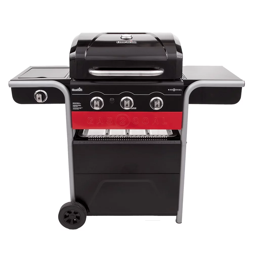 Char-Broil Gas2Coal 3-Burner LP Gas & Charcoal Outdoor Combination Grill - Cheap Fitting