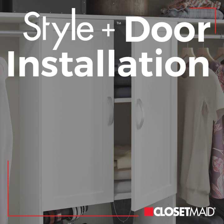 ClosetMaid Style+ 25 in. W Shaker Chocolate Closet Door Kit - Cheap Fitting